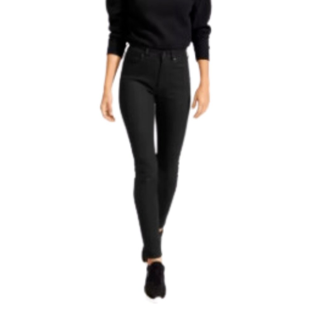 Everlane womens jeans size 24 regular black high rise skinny stretch casual